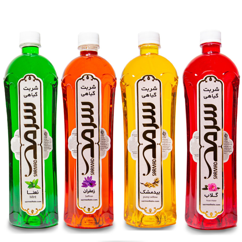 پک سوغات شربت گیاهی سرمد - 1300 گرم بسته 4 عددی